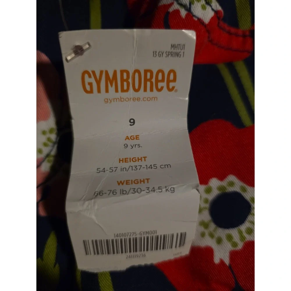 Gymboree blooming nautical floral‎ capris pants size 9 nwt new